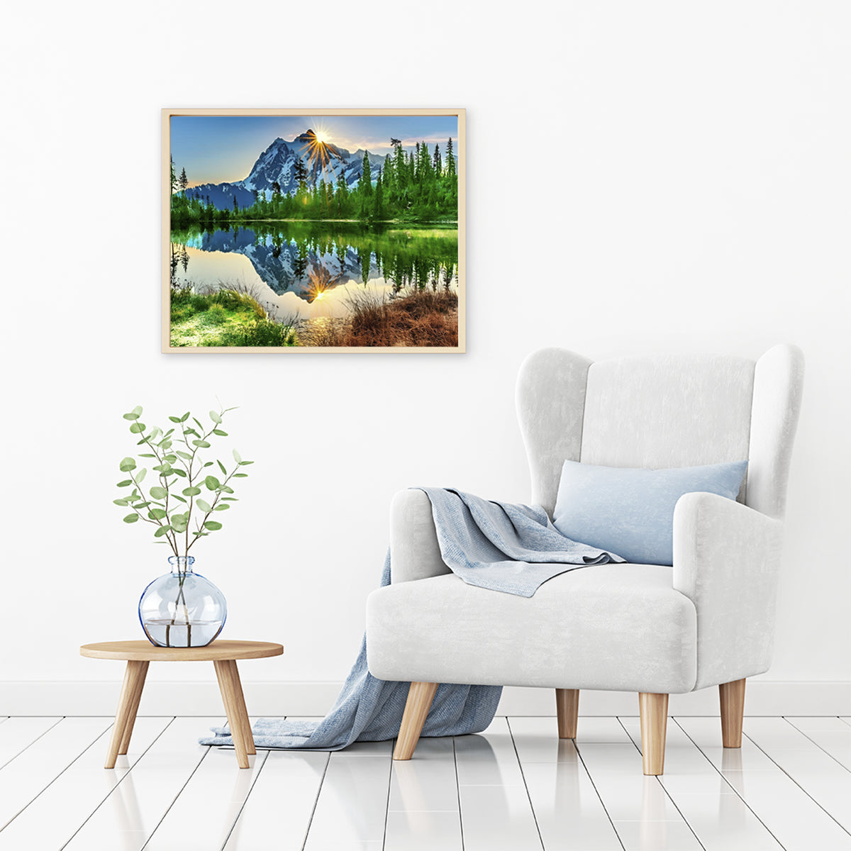 Sun Shining On Mountain | Diamond Painting