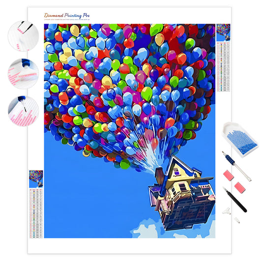 Flying House | Diamond Painting