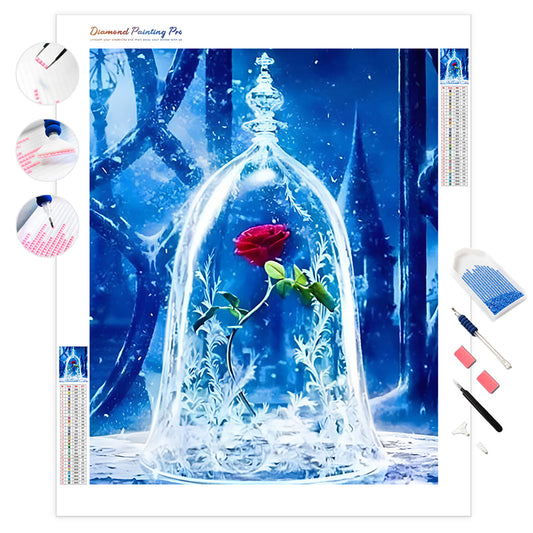 Enchanted Red Rose | Diamond Painting