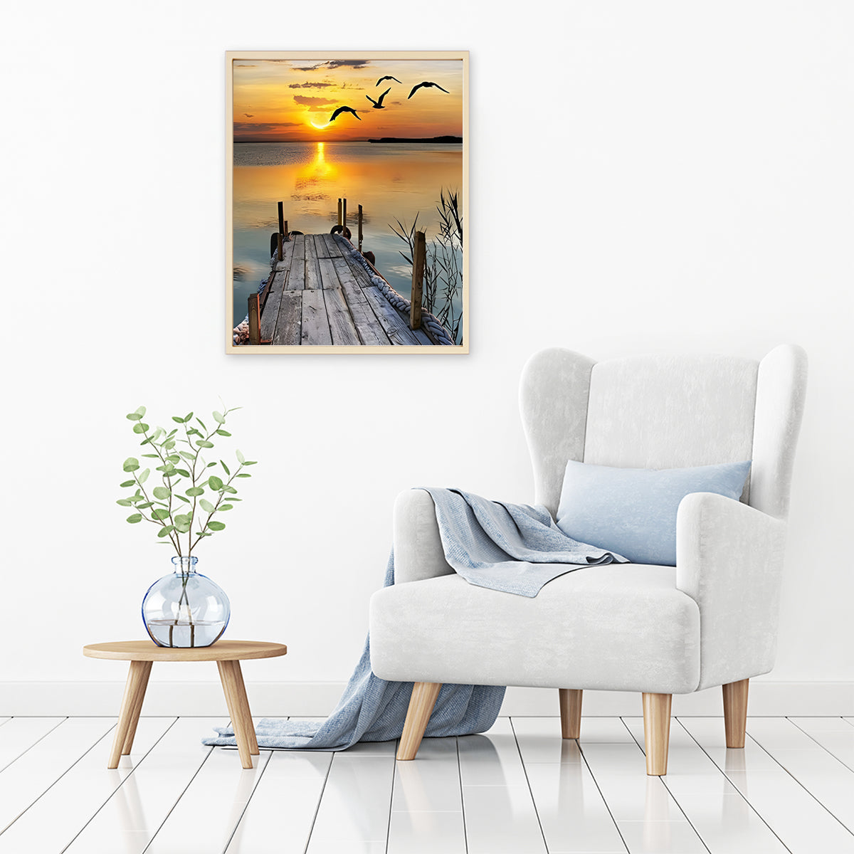 Lakeside Sunset Jetty Bliss | Diamond Painting