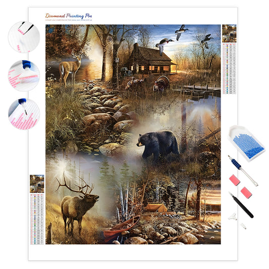 Forest Wilderness Haven | Diamond Painting