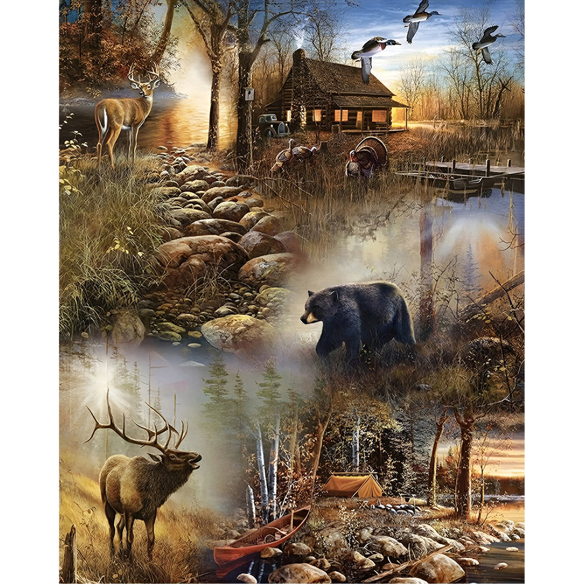 Forest Wilderness Haven | Diamond Painting