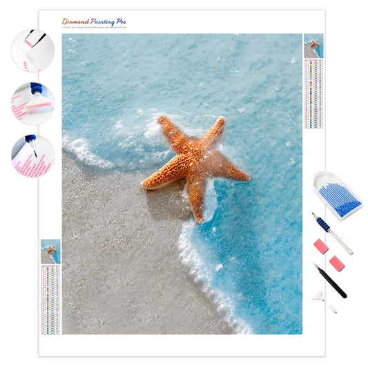 Starfish on Beachside | Diamond Painting