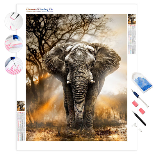 Illustrious Elephant | Diamond Painting