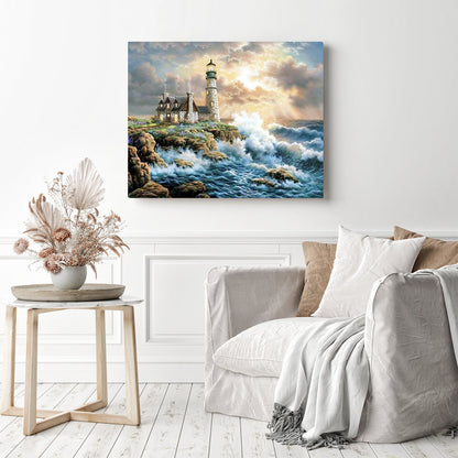 Crashing Waves Lighthouse | Diamond Painting