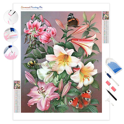 Butterflies and Flowers | Diamond Painting