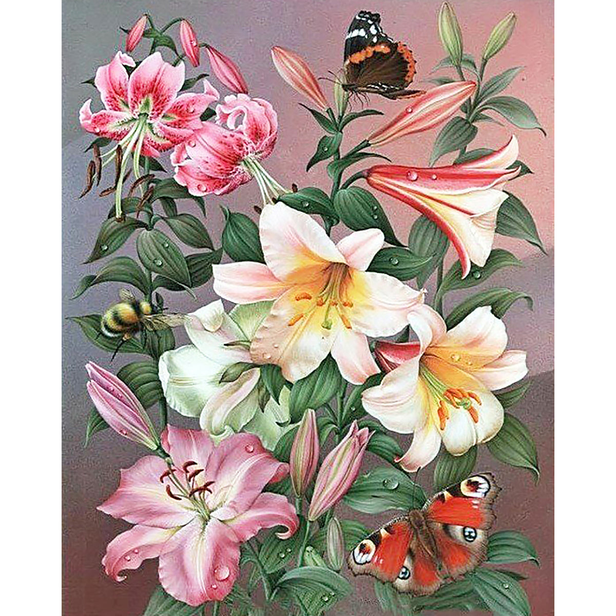 Butterflies and Flowers | Diamond Painting