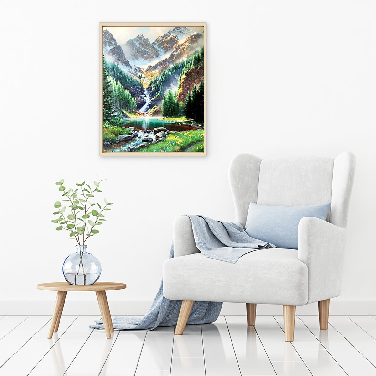 Rocky Mountain Waterfall | Diamond Painting