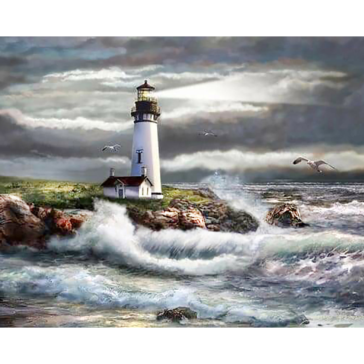 Lighthouse Beam of Hope | Diamond Painting