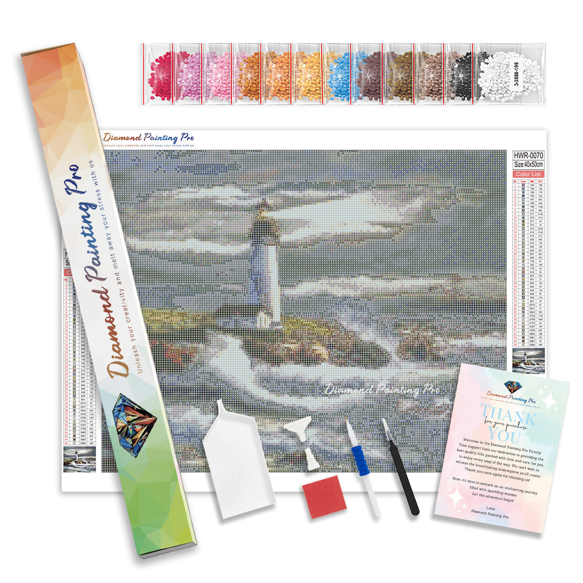 Lighthouse Beam of Hope | Diamond Painting