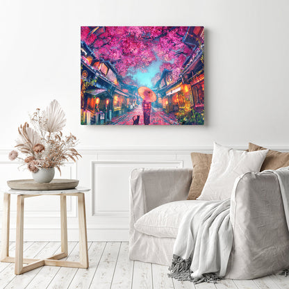 Cherry Blossoms Town | Diamond Painting