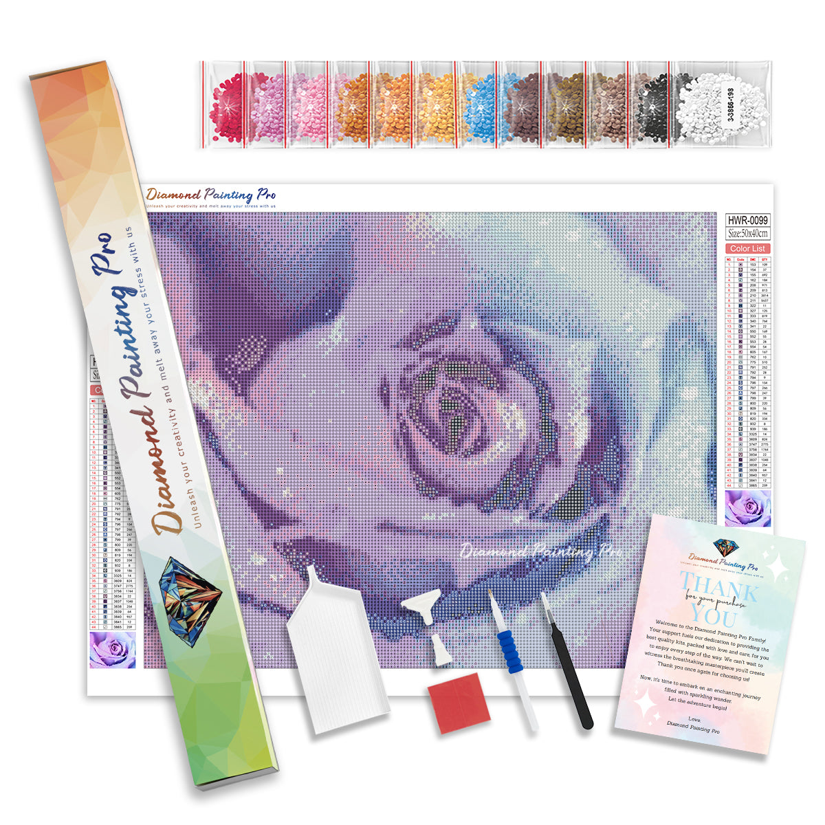 Winter Rose | Diamond Painting