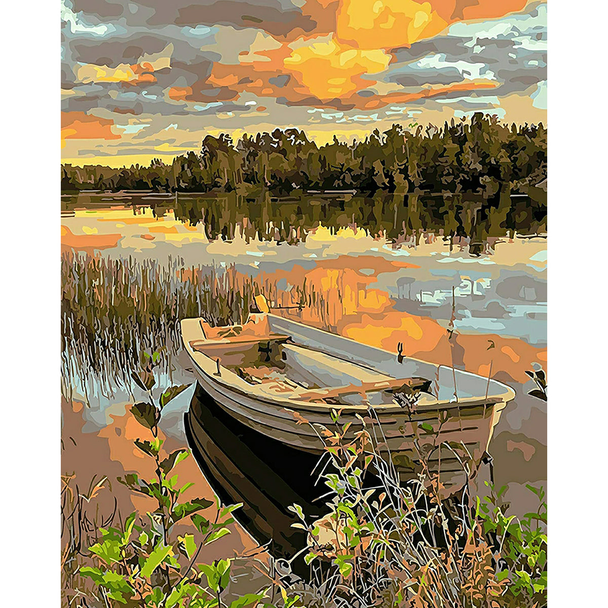 Lakeside Boat | Diamond Painting