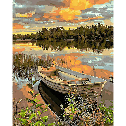 Lakeside Boat | Diamond Painting