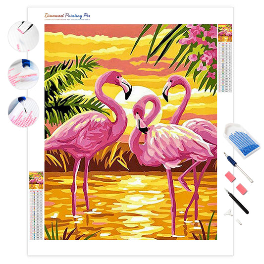 Flamingos | Diamond Painting